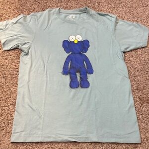 Uniqlo x Kaws Collab Blue Graphic T-Shirt